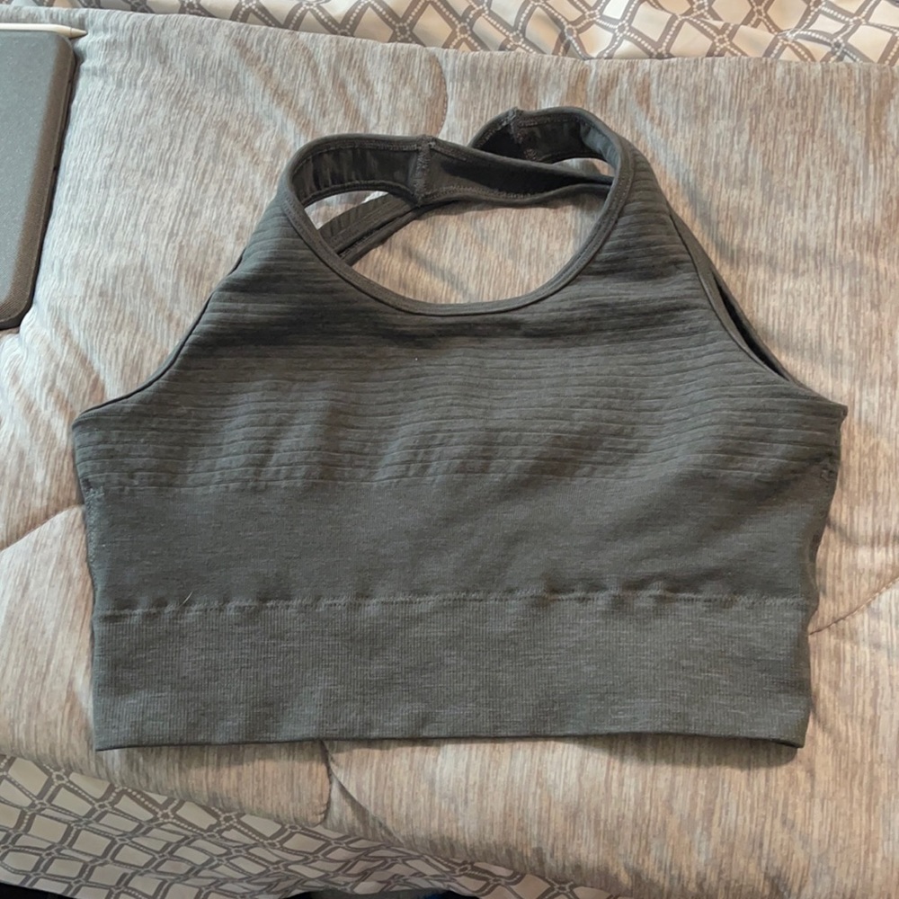 New Condition Gray Alphalete sport bra